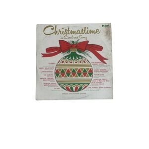 Vintage Christmastime in Carol and Song Record player